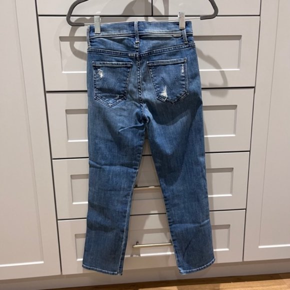 Mother Denim High Waisted Rascal Crop in Graffiti Girl Size 24 - Picture 8 of 9